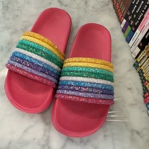 Girls Lola And The Boys glitter slides 11